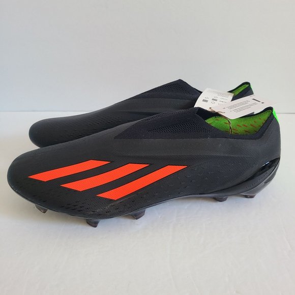 NEW Adidas X Speedportal+ FG Laceless Soccer Cleats GW8410 Size 12.5 Black - Picture 1 of 9